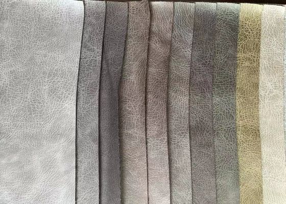 Foil Printed Suede Fabric Bronzing Sofa Rajutan Teknik