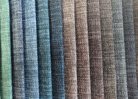 100% kain poliester kain katun linen dari banyak warna untuk furnitur sofa